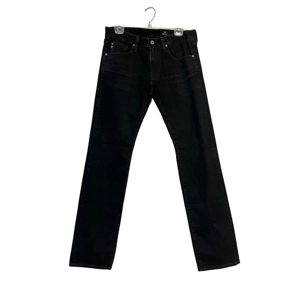 AG Adriano Goldschmied The Matchbox Straight Leg Black Jeans size 32x33